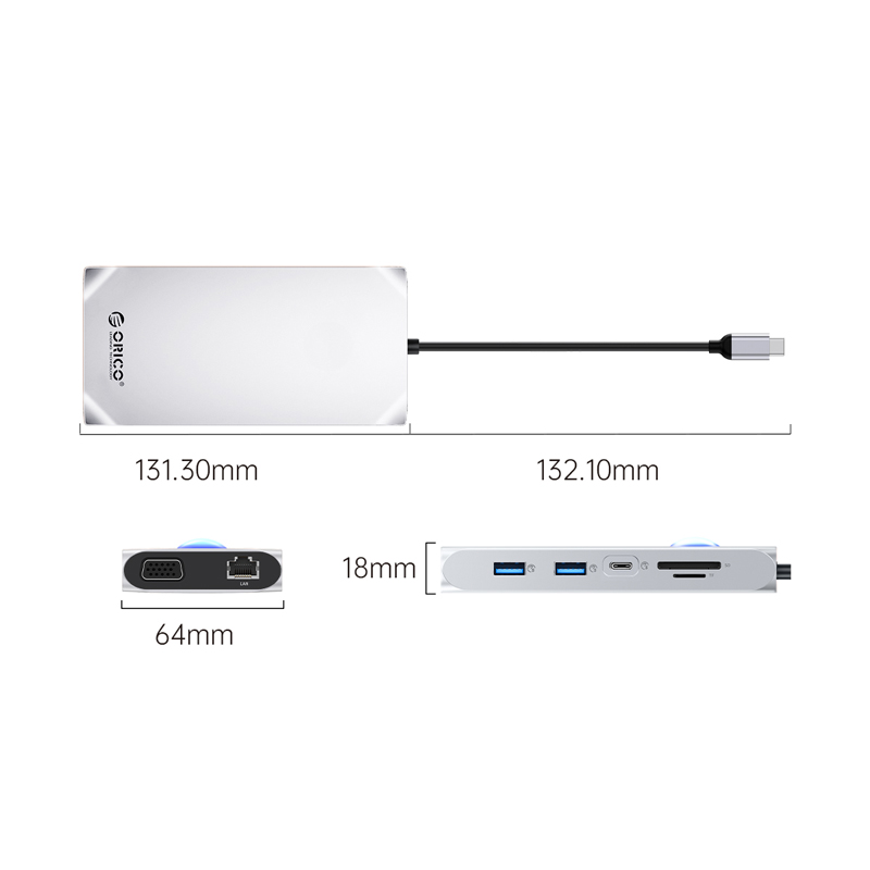 Orico Type C In Multifunction Docking Station