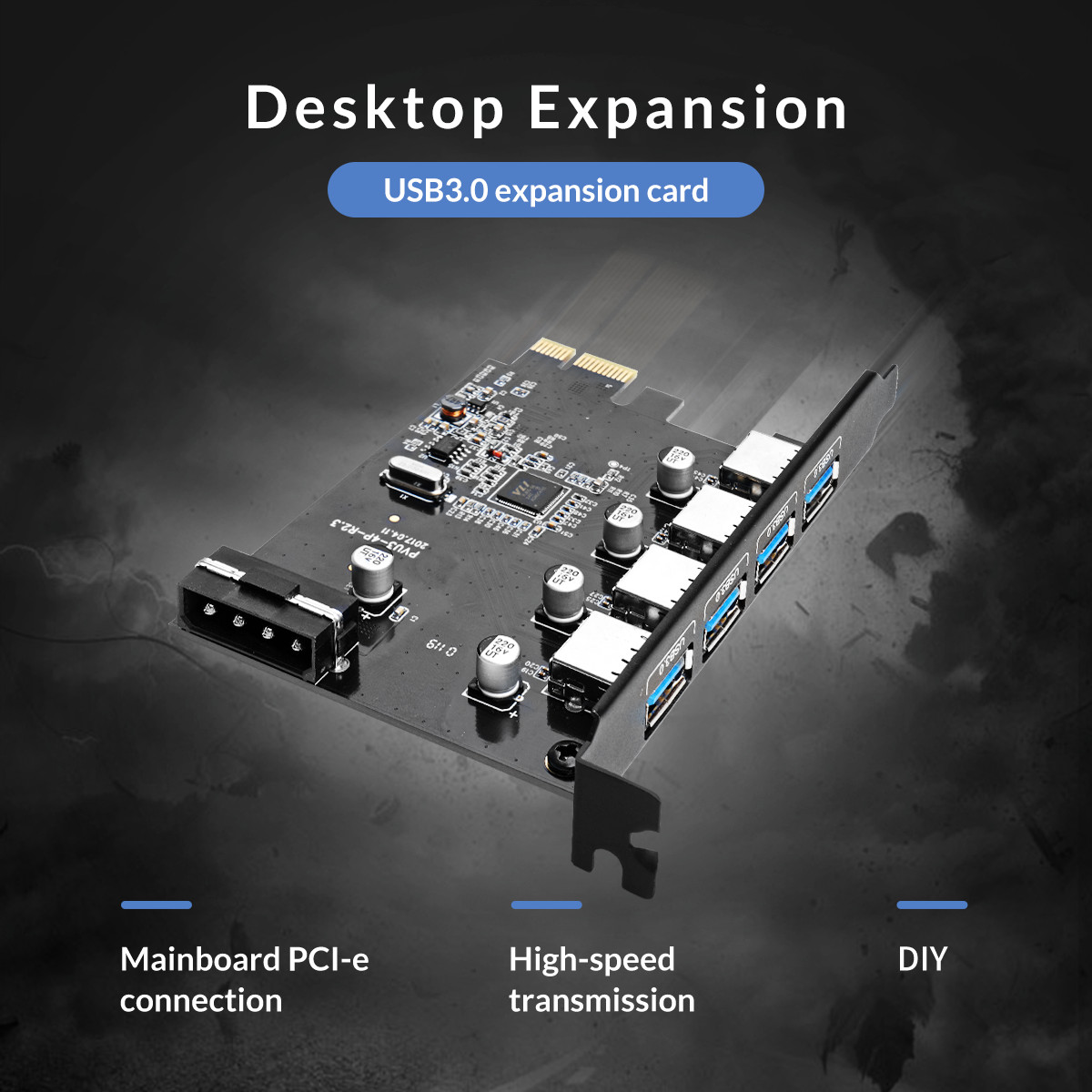 Orico Usb30 4 Port Pci E Expansion Card 8649